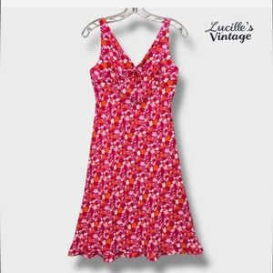 🌸 VTG 90s Y2K Express Dress Size 3/4
Floral V-Neck Sleeveless Ruffle Clueless🌸